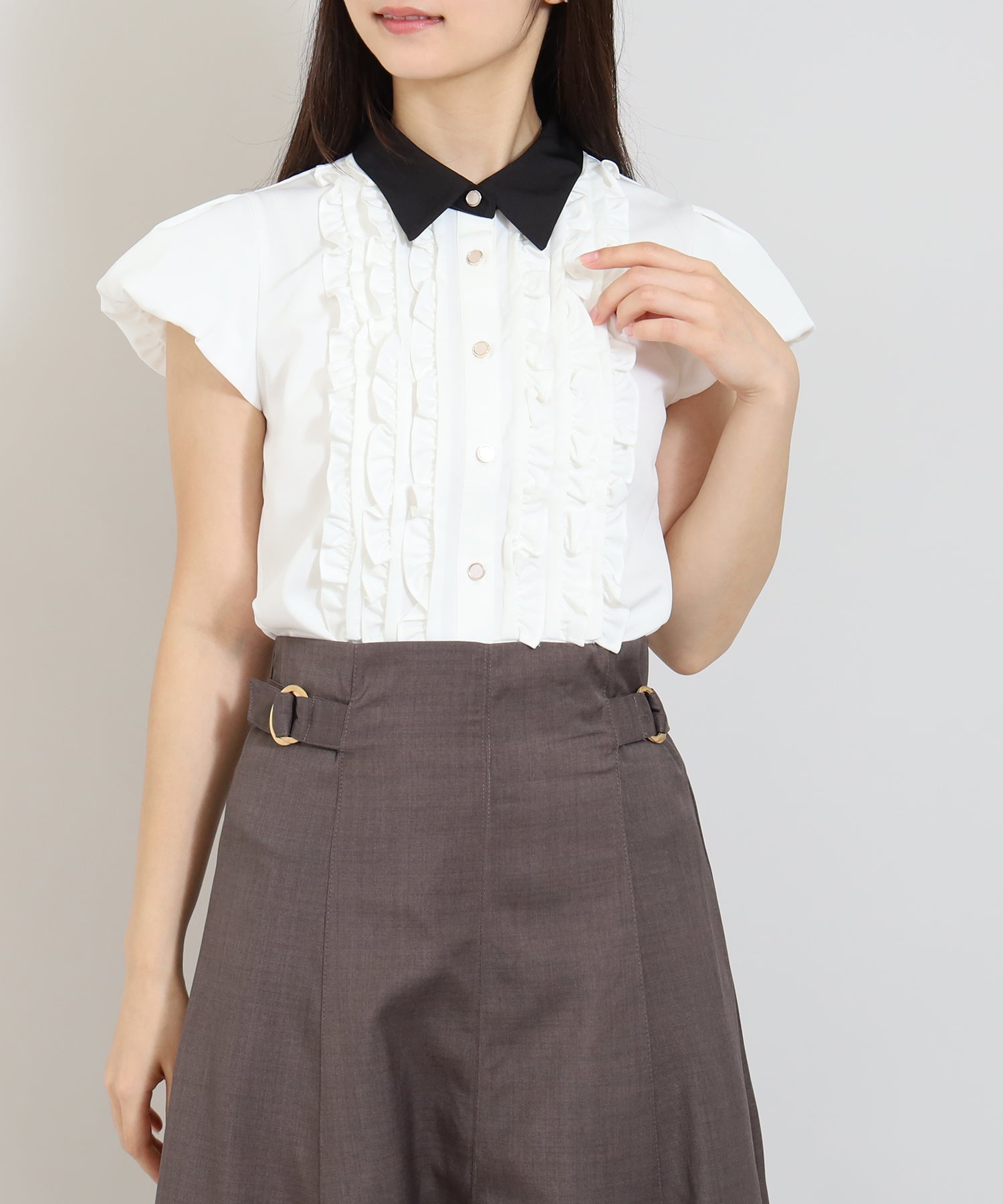 ホワイト　model:160cm  着用サイズ：M