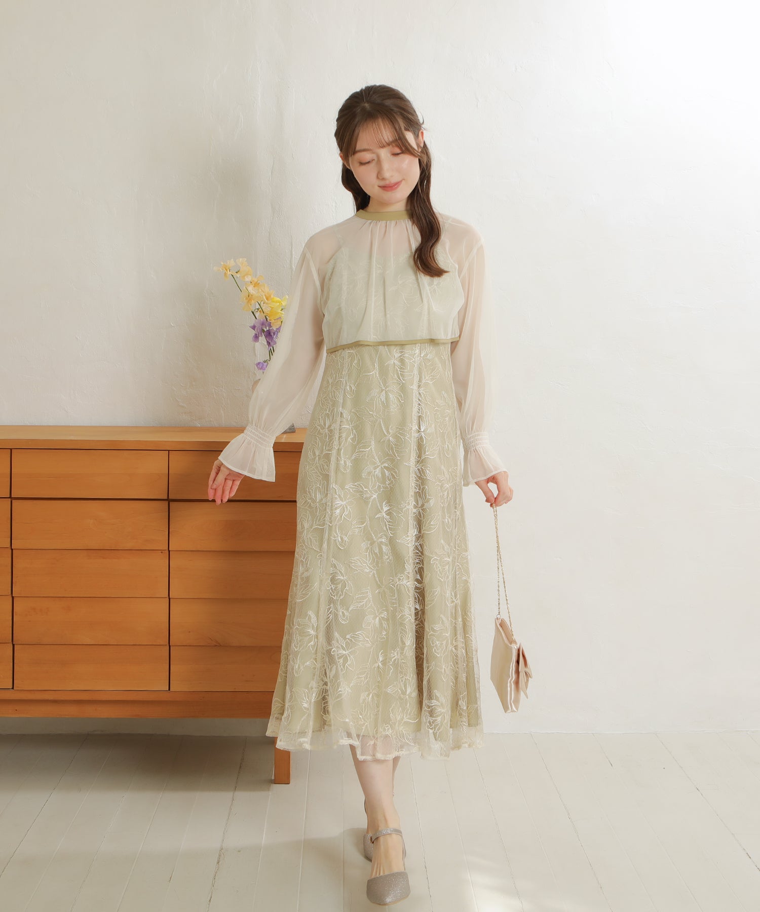 イエロー　model：163cm　着用サイズ：M