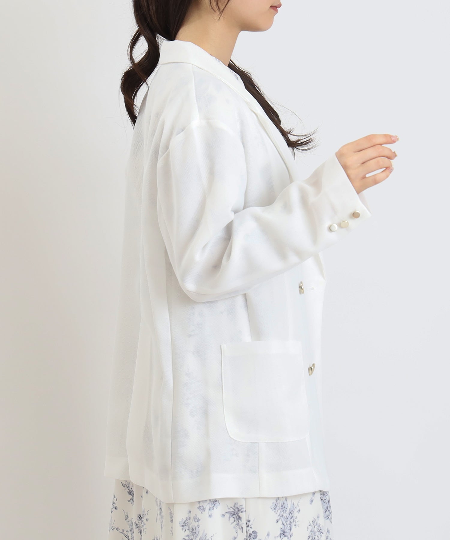 メッシュダブルブレストジャケット