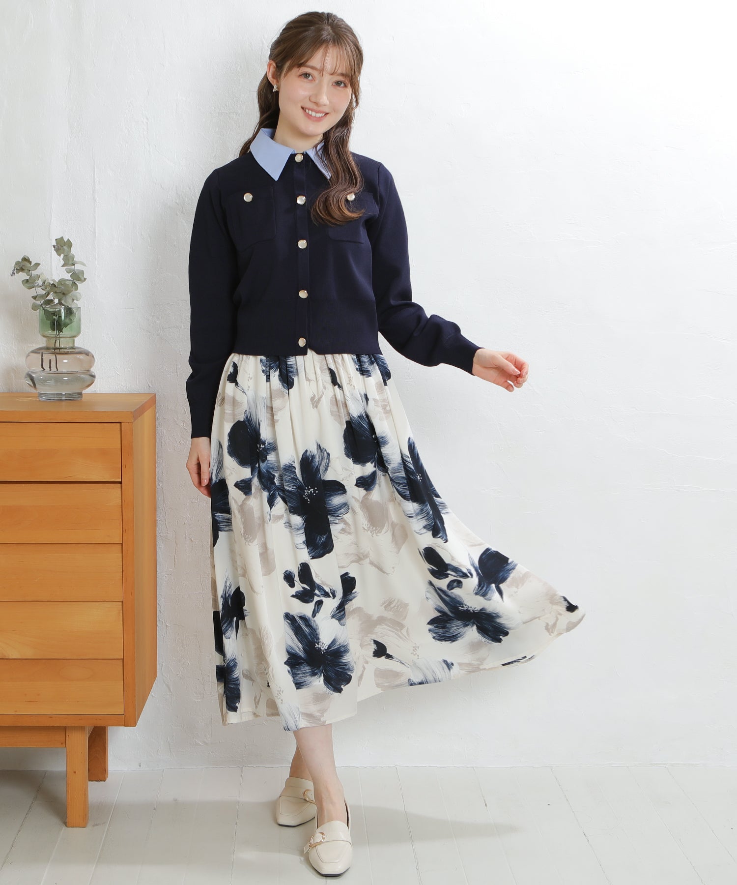 ネイビー　model：163㎝　着用サイズ：M