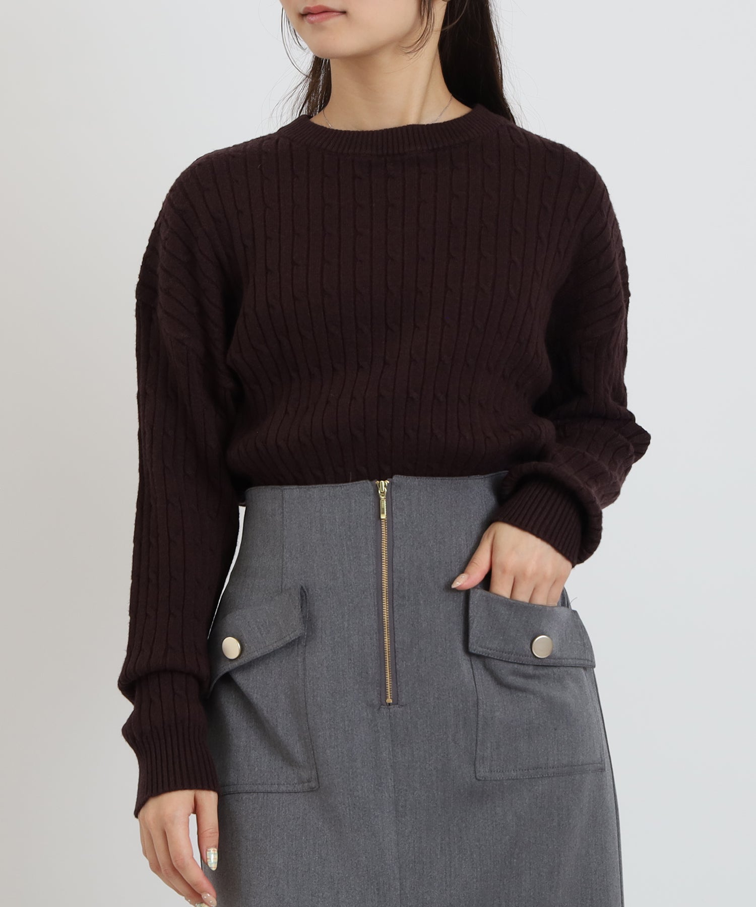 ブラウン　model：160　着用サイズ：M