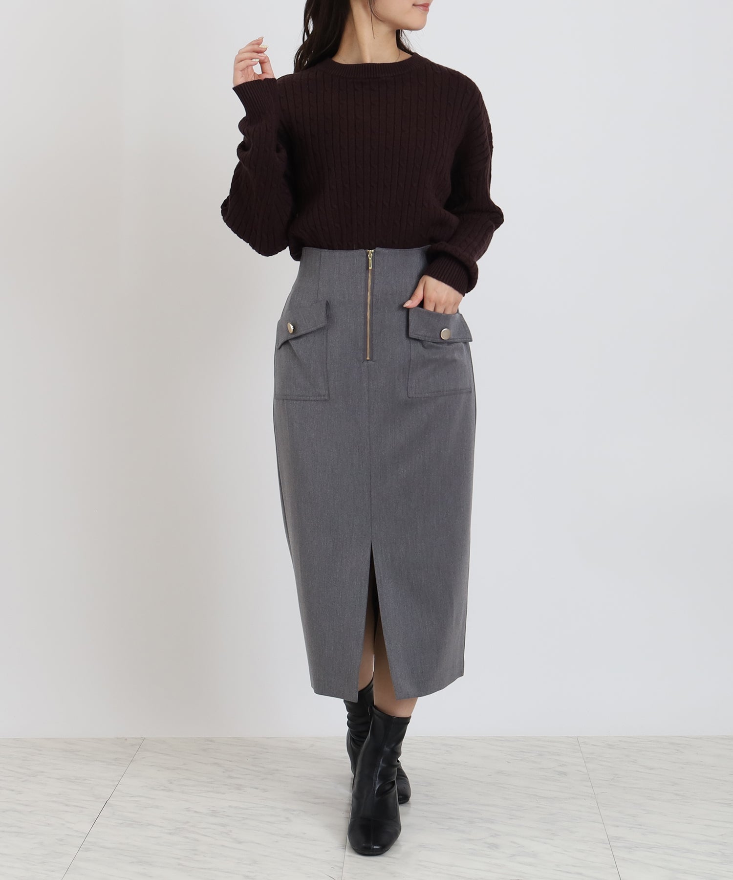 ブラウン　model：160　着用サイズ：M