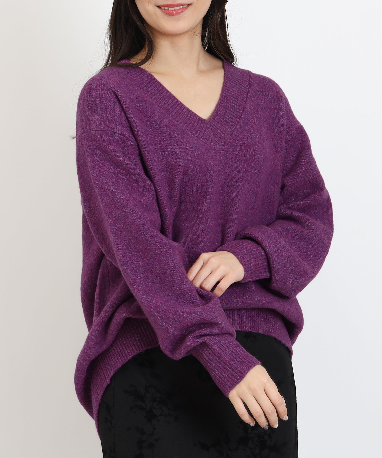 パープル　model:160　着用サイズ：M