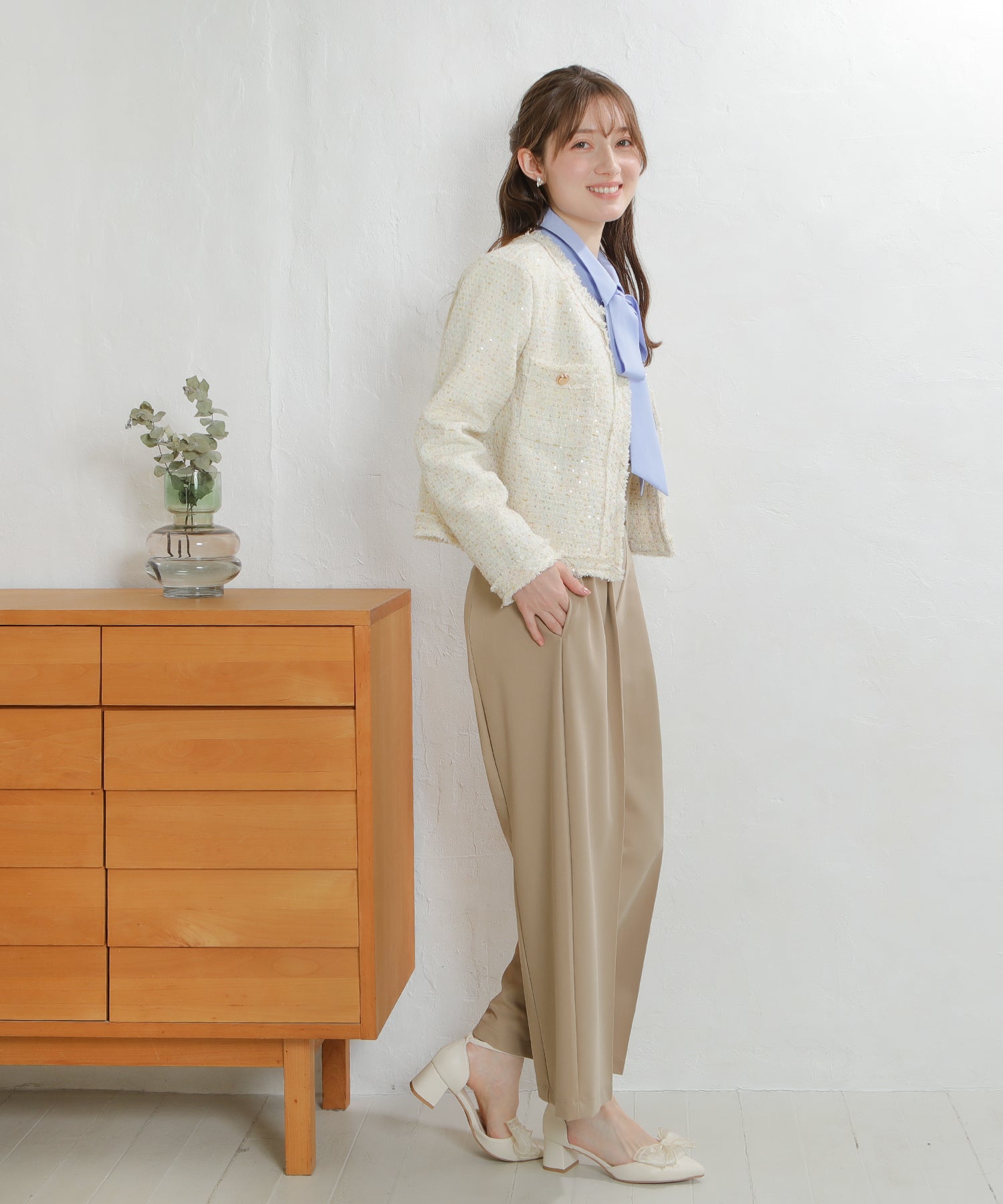 アイボリー　model：163ｃｍ　着用サイズ：M