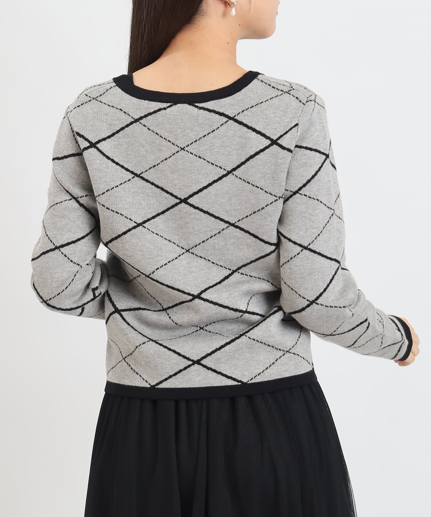 ライトグレー　model:156cm  着用サイズ:M