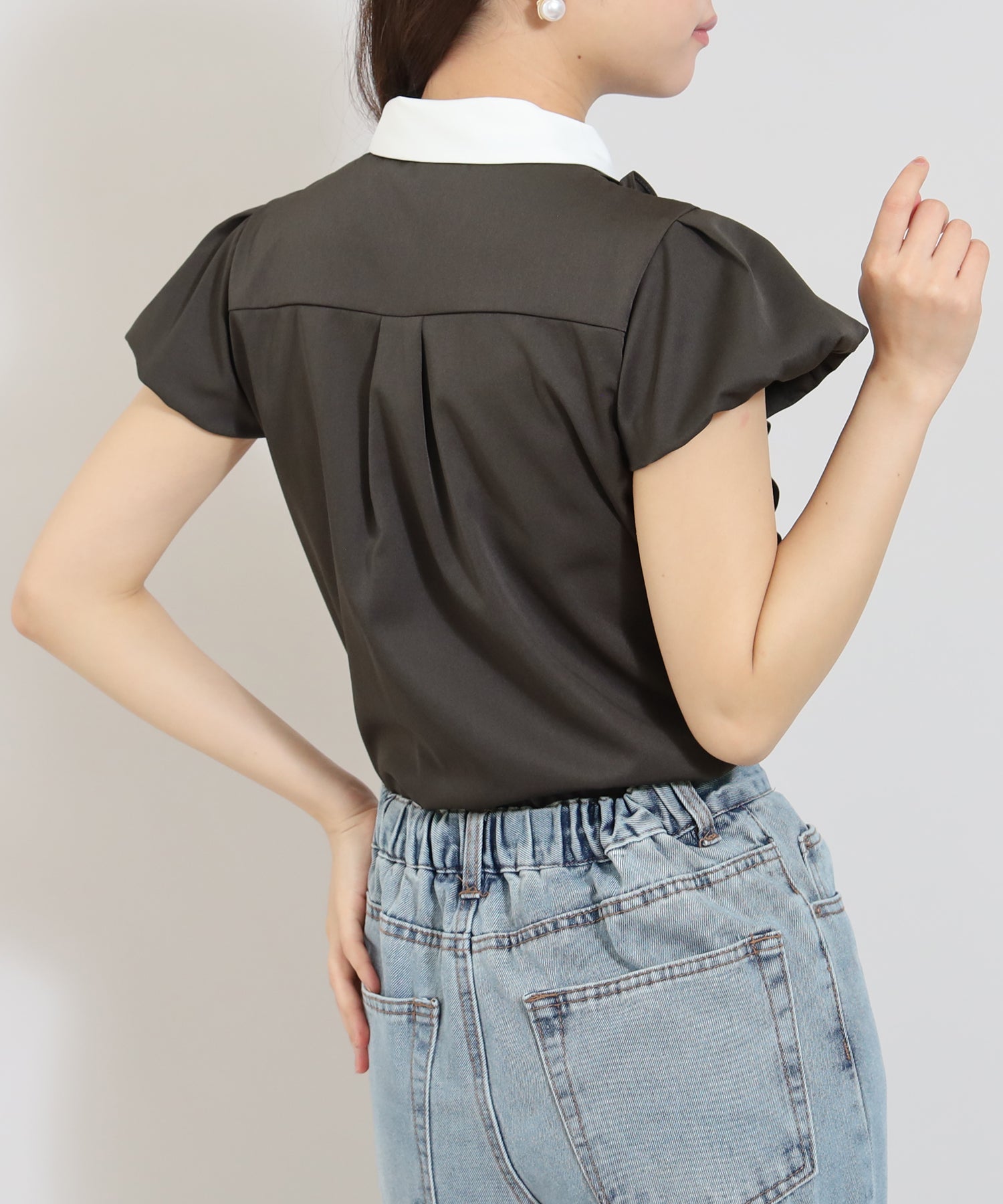 チャコール　model:156cm   着用サイズ：M