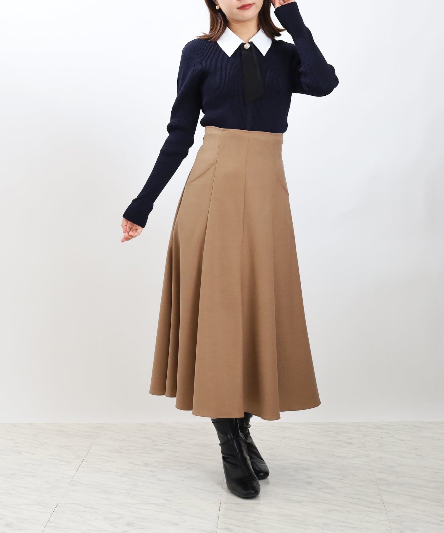 ネイビー　model：156　着用サイズ：M