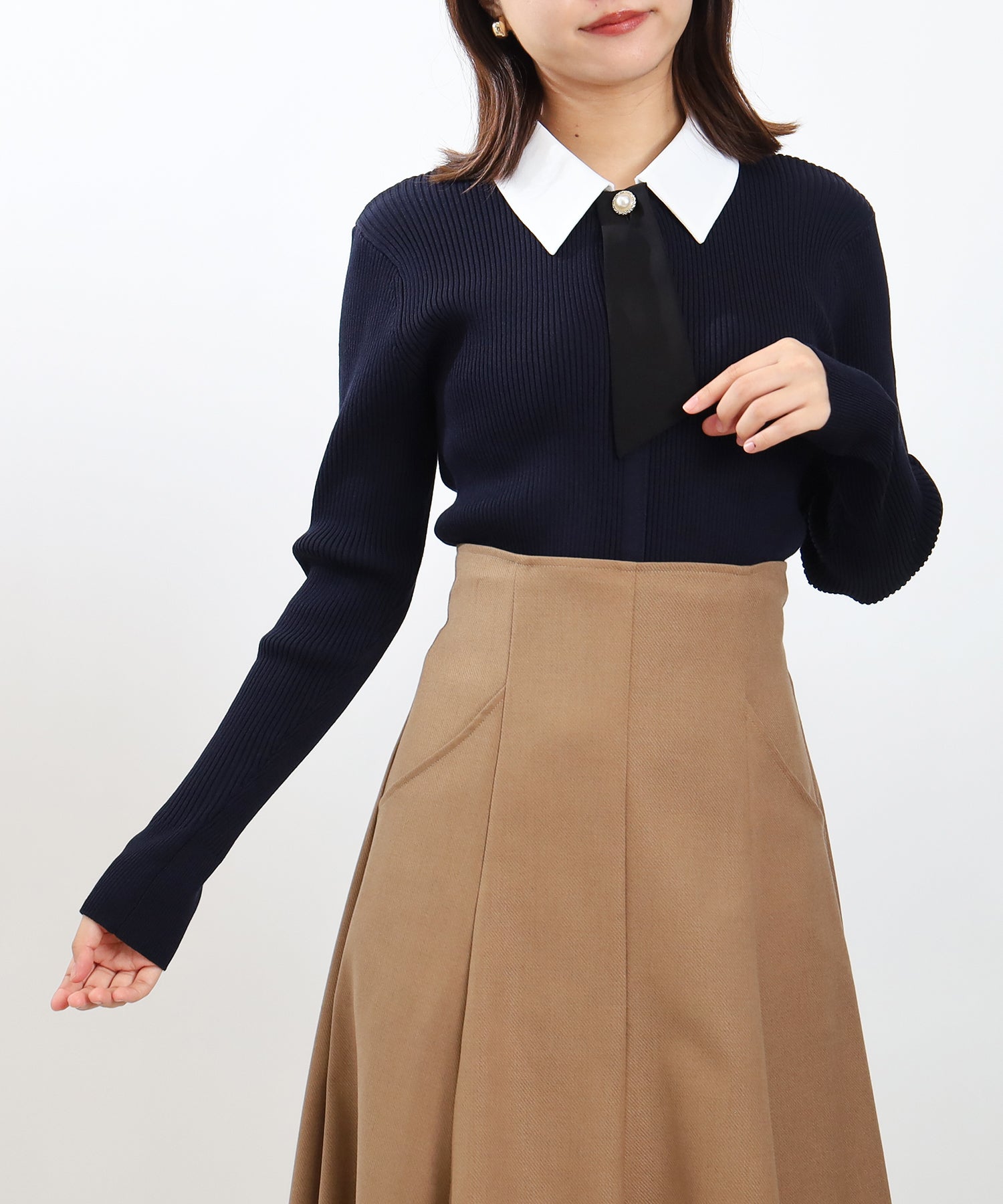 ネイビー　model：156　着用サイズ：M