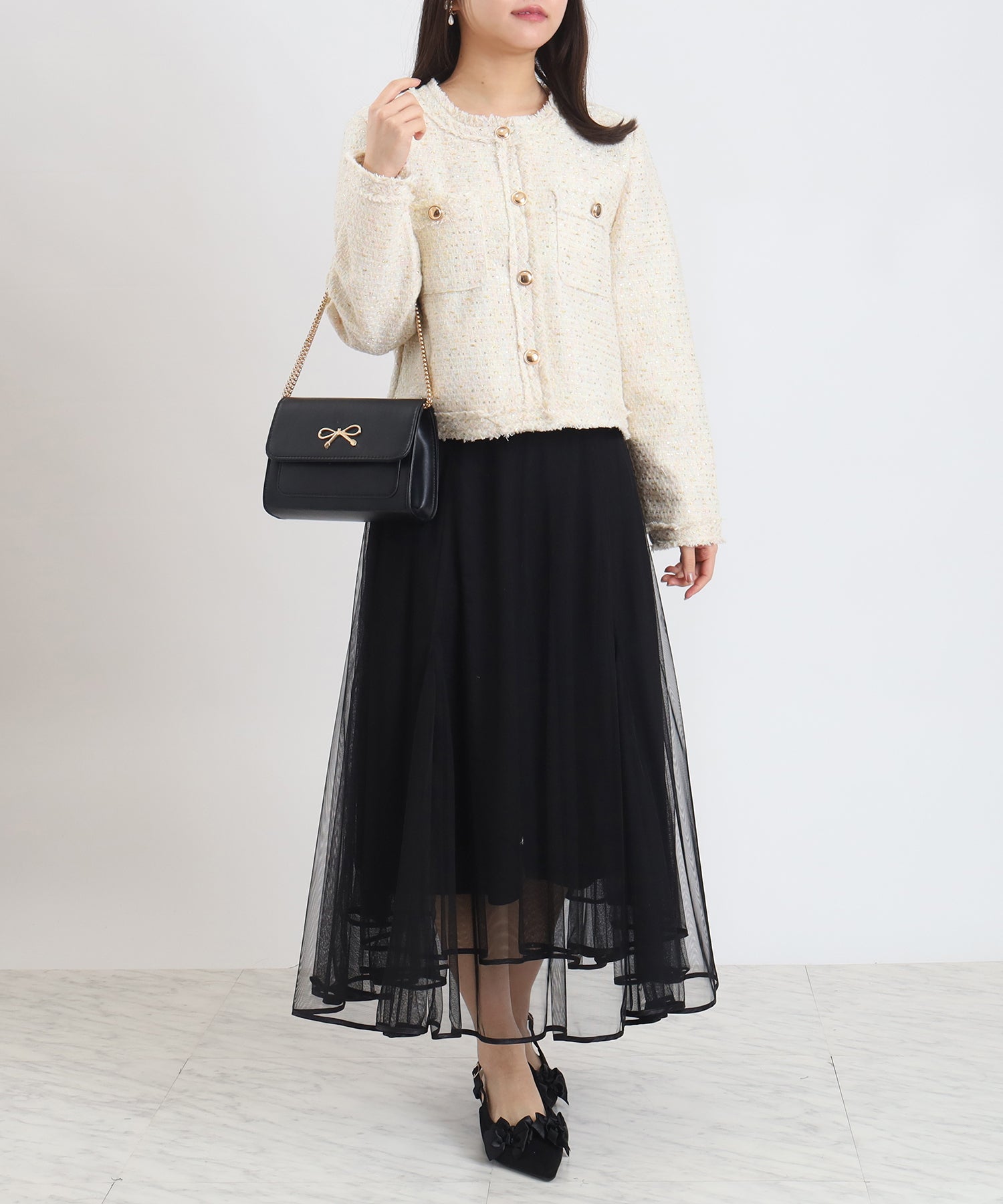 アイボリー　model：156　着用サイズ：M