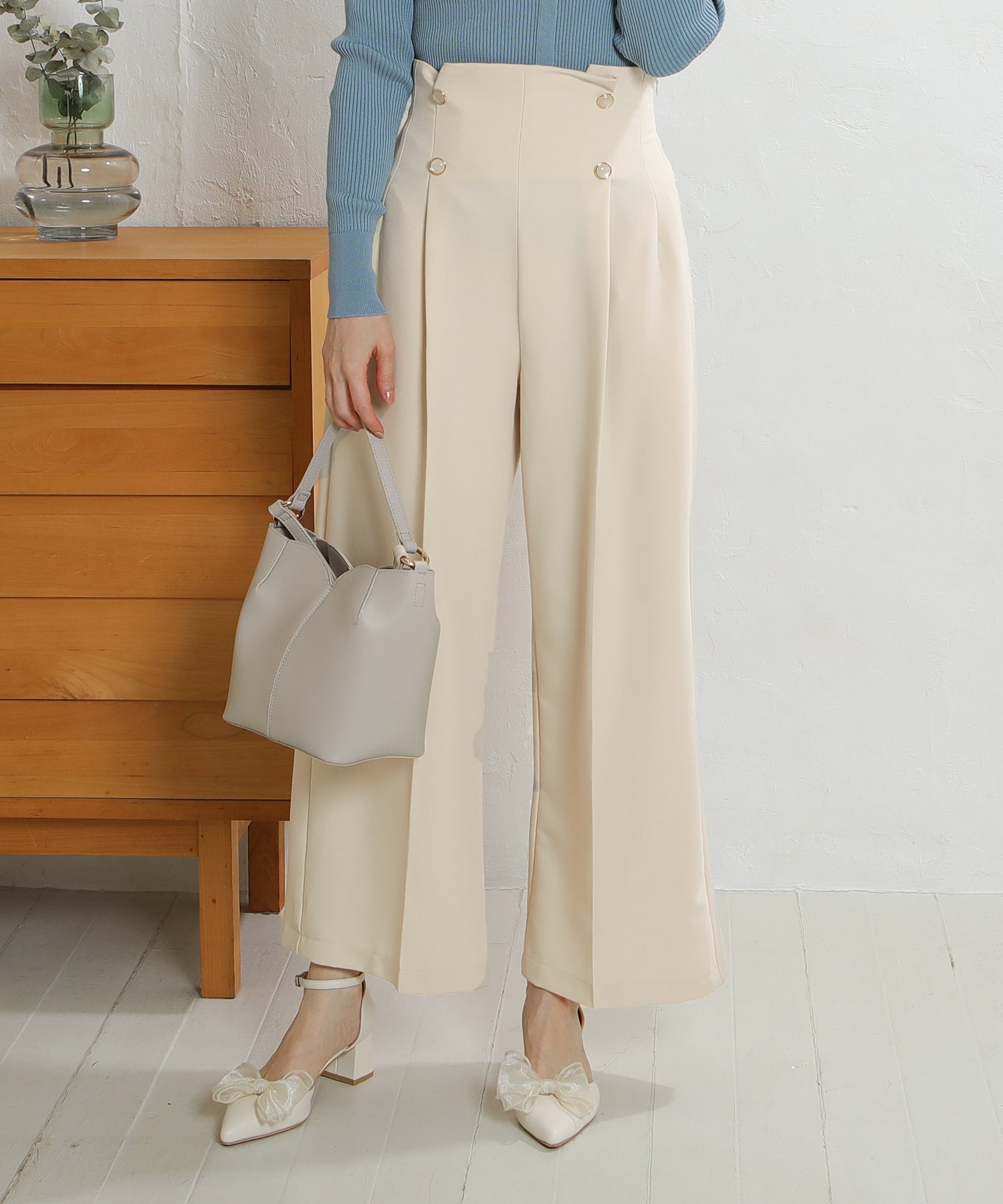 アイボリー　model:163cm  着用サイズ：M