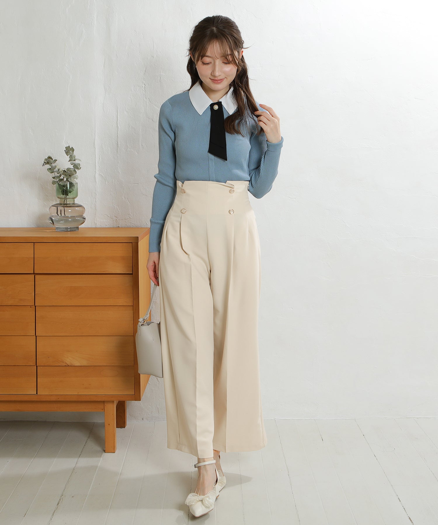 アイボリー　model:163cm  着用サイズ：M