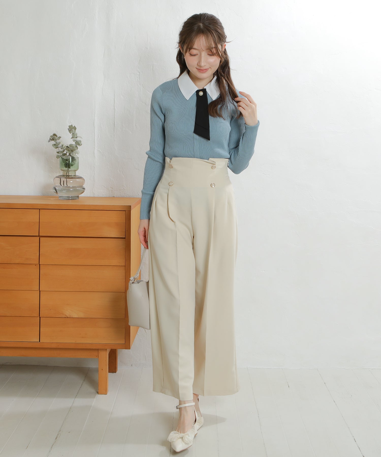 ダスティーブルー　model：163cm 着用サイズ：M