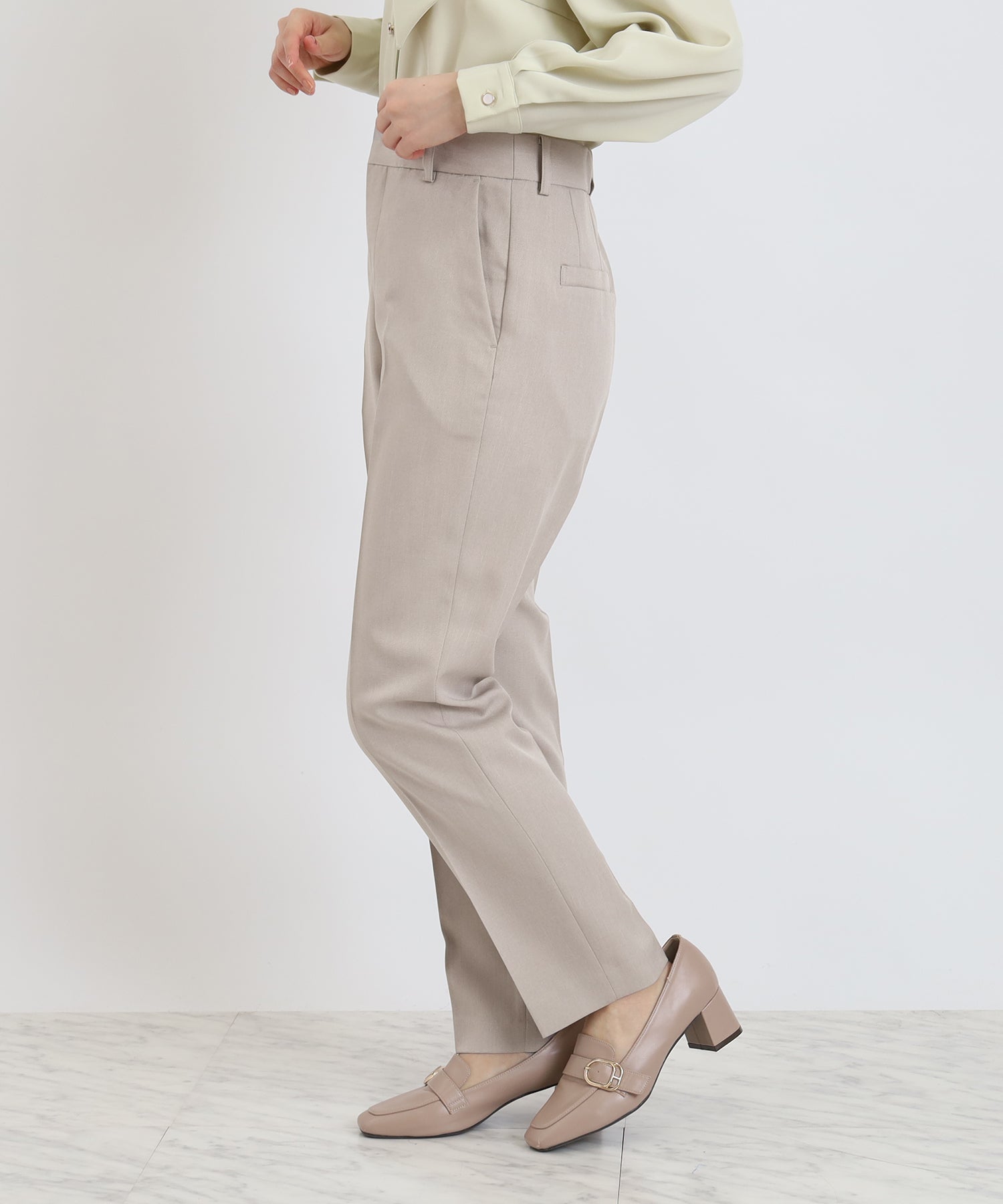 グレージュ　model:156cm  着用サイズ：S