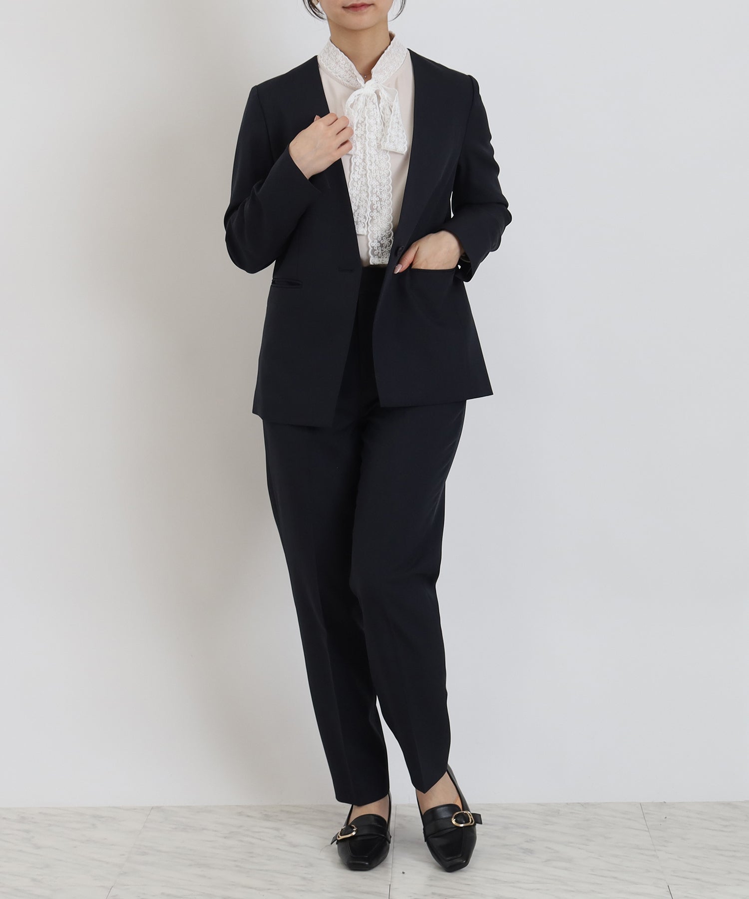 ネイビー　model:160cm  着用サイズ：M