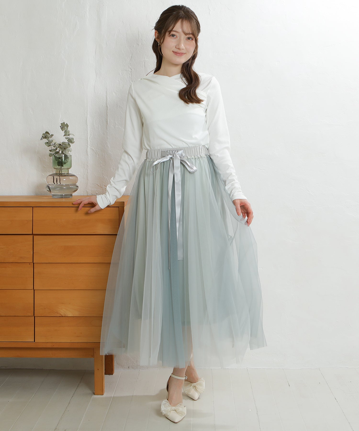 ホワイト　model:163cm  着用サイズ：M