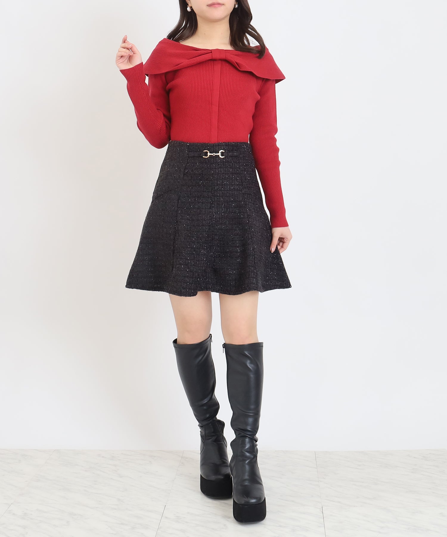 ブラック　model：156　着用サイズ：M