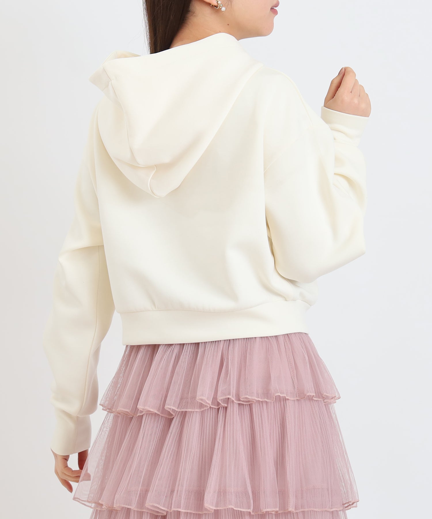 アイボリー　model:156cm  着用サイズ：M