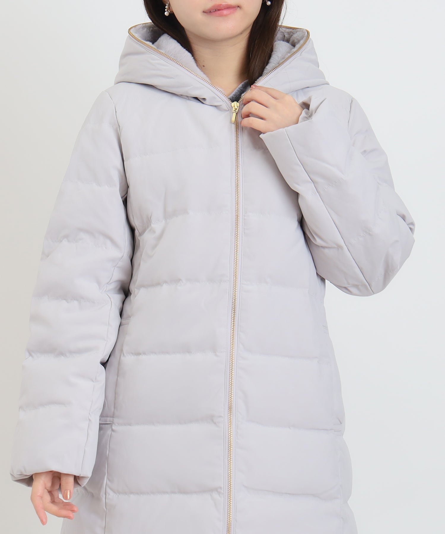 ライトグレー　mode：156　着用サイズ：M