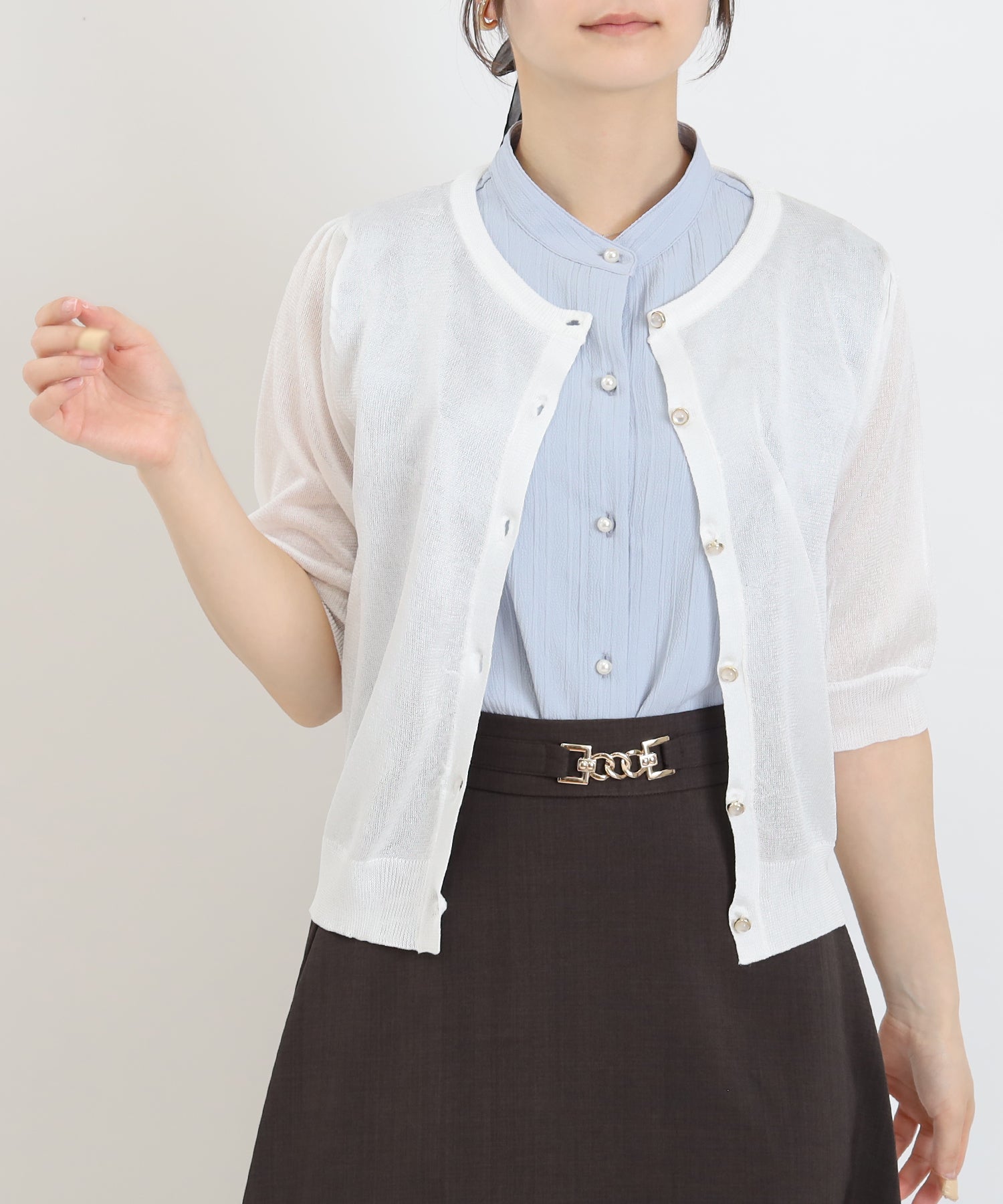 ホワイト　model：160　着用サイズ：M