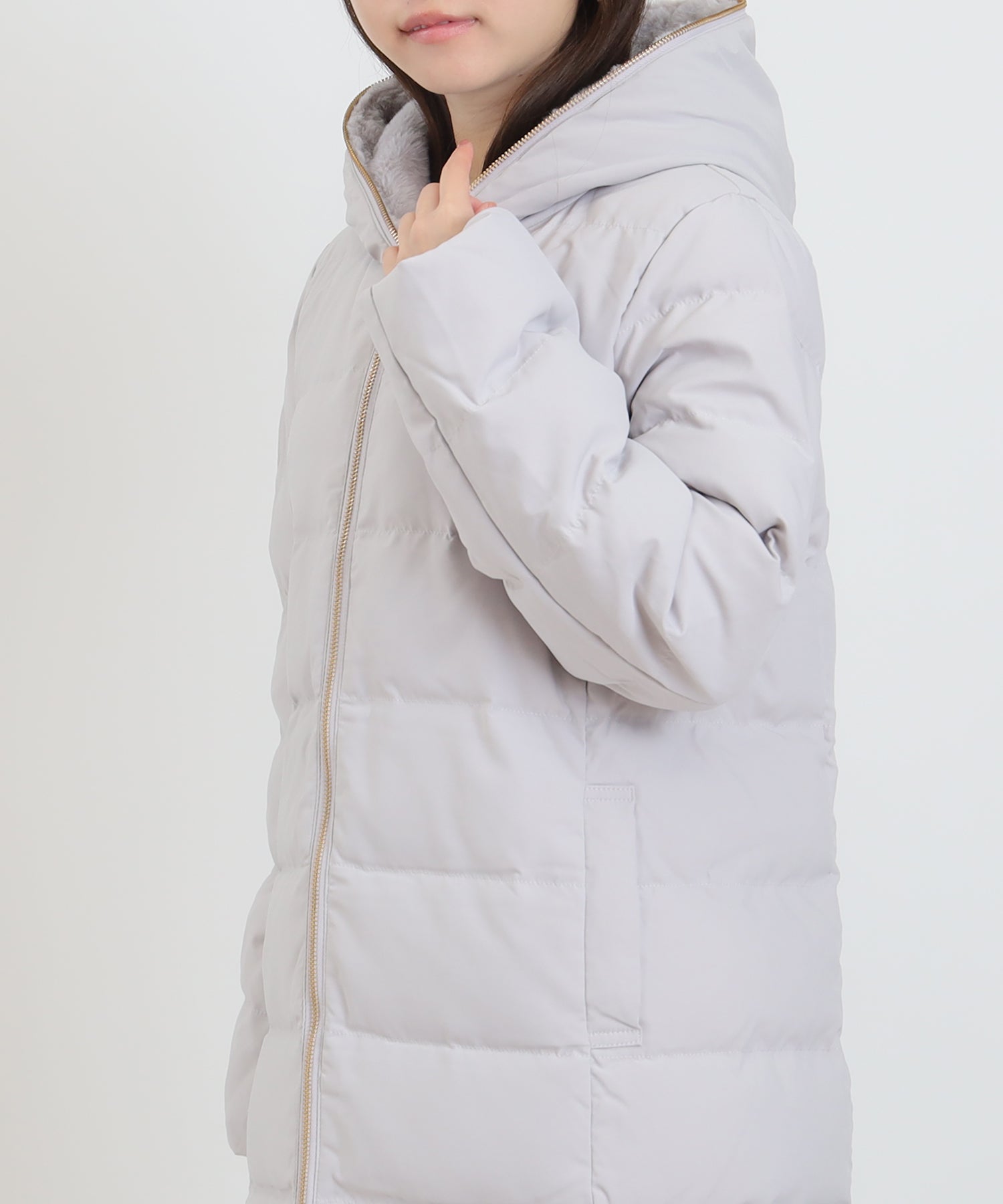 ライトグレー　mode：156　着用サイズ：M