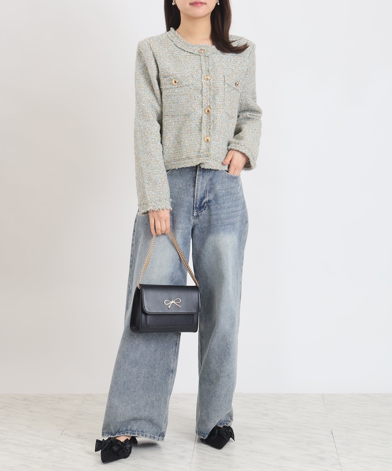 グリーン　model：156　着用サイズ：M