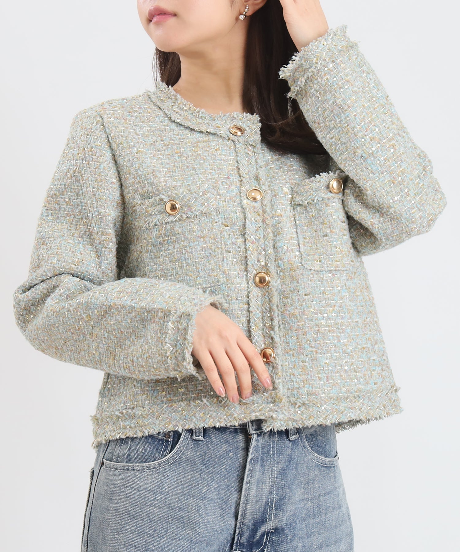 グリーン　model：156　着用サイズ：M