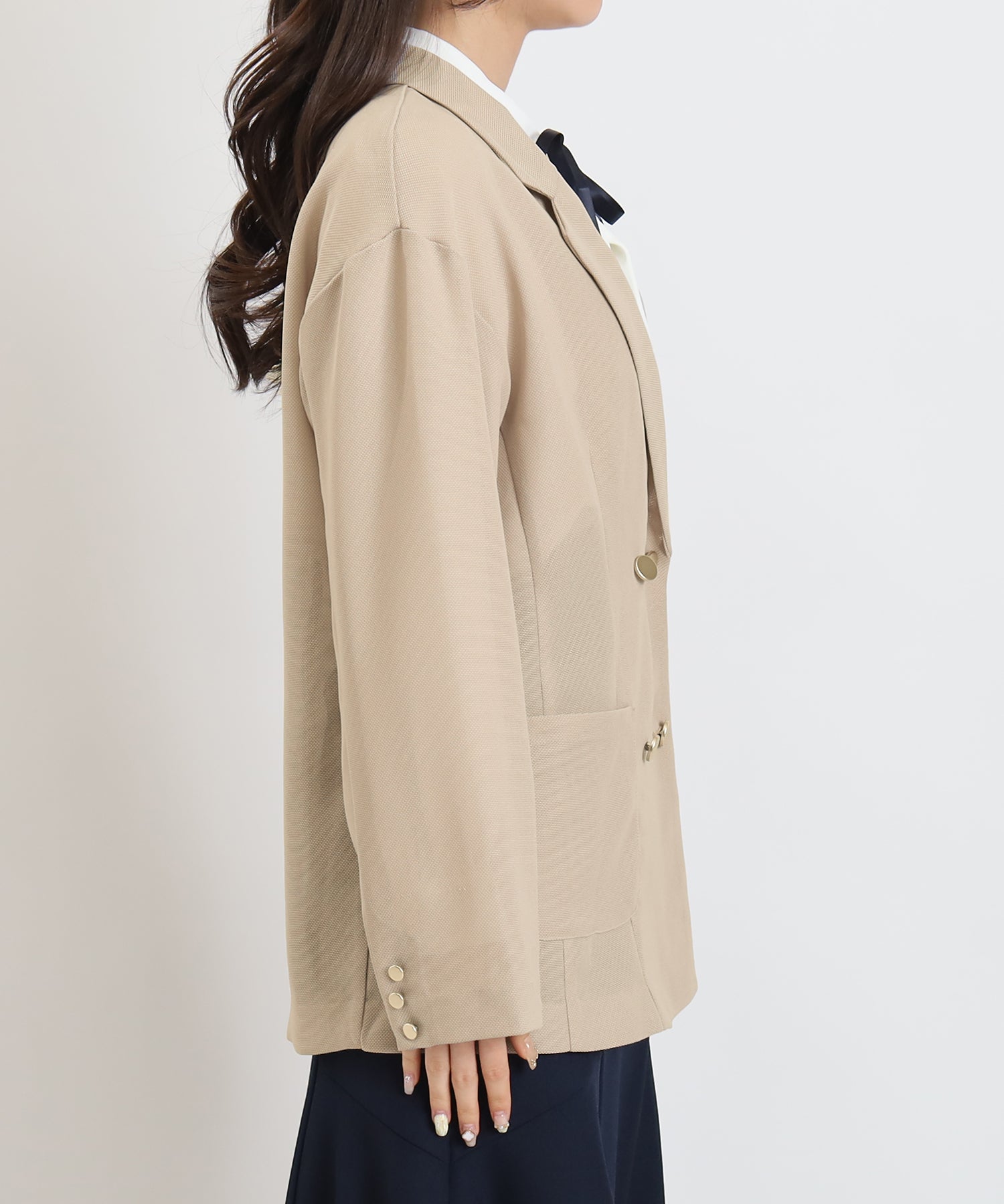 メッシュダブルブレストジャケット