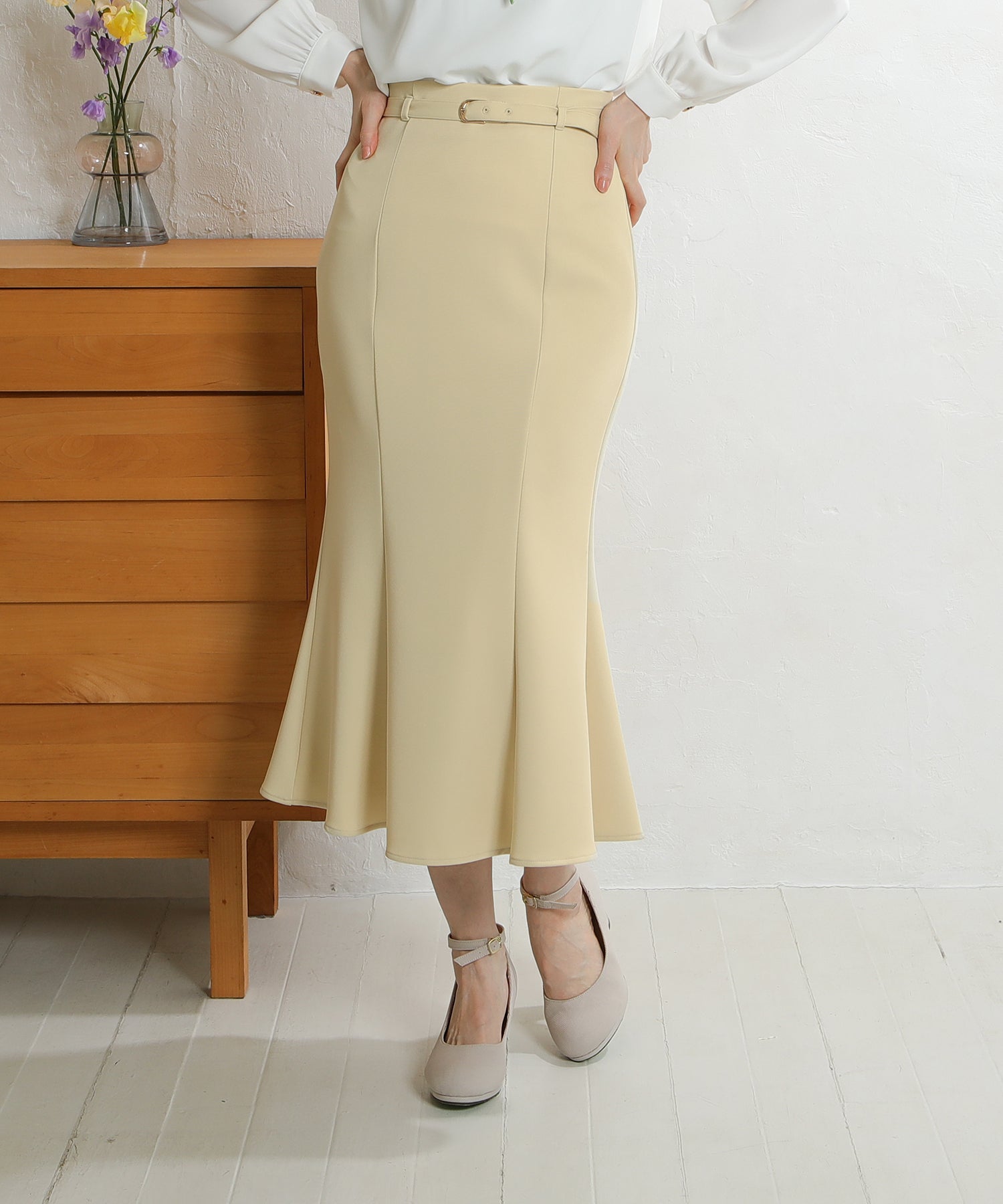 イエロー　model:163　着用サイズ：M