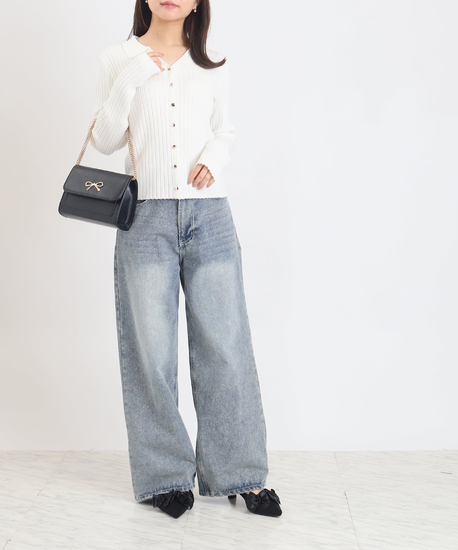 ホワイト　model:156　着用サイズ：M