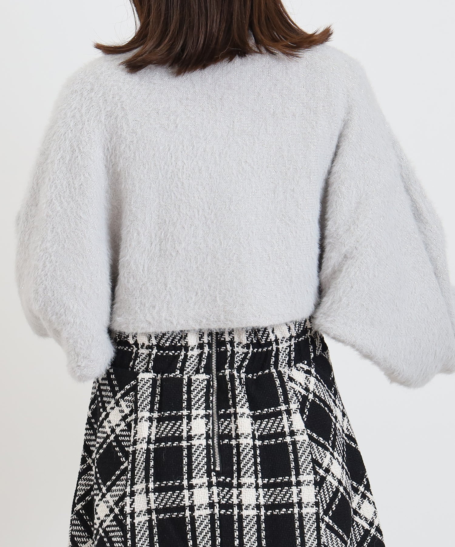 ライトグレー　model:156cm  着用サイズ：M