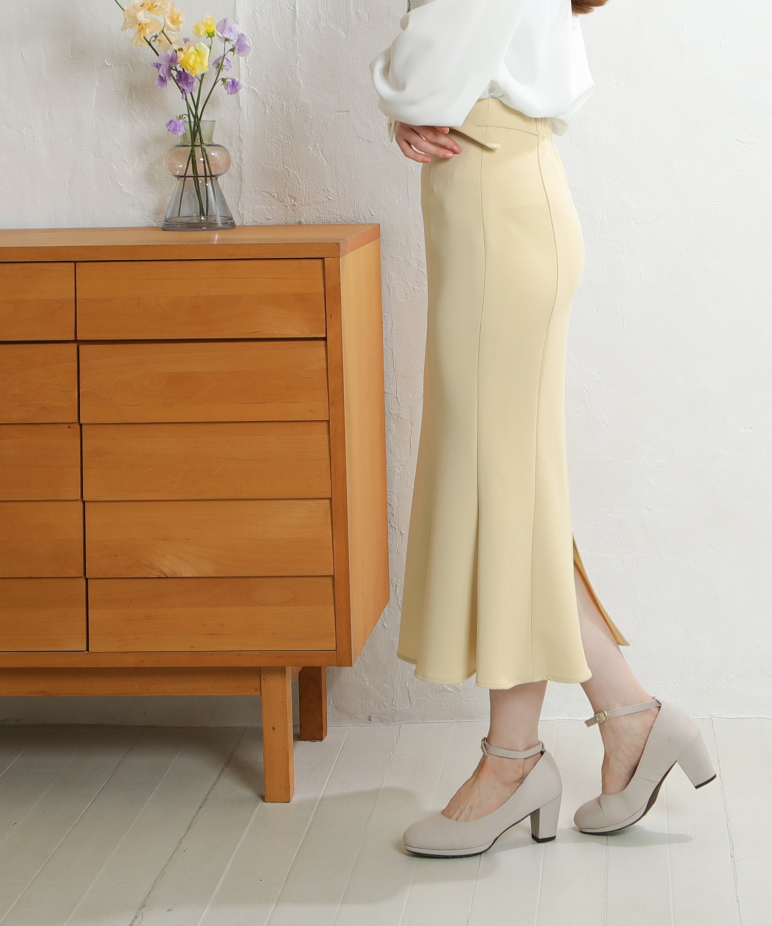 イエロー　model:163　着用サイズ：M