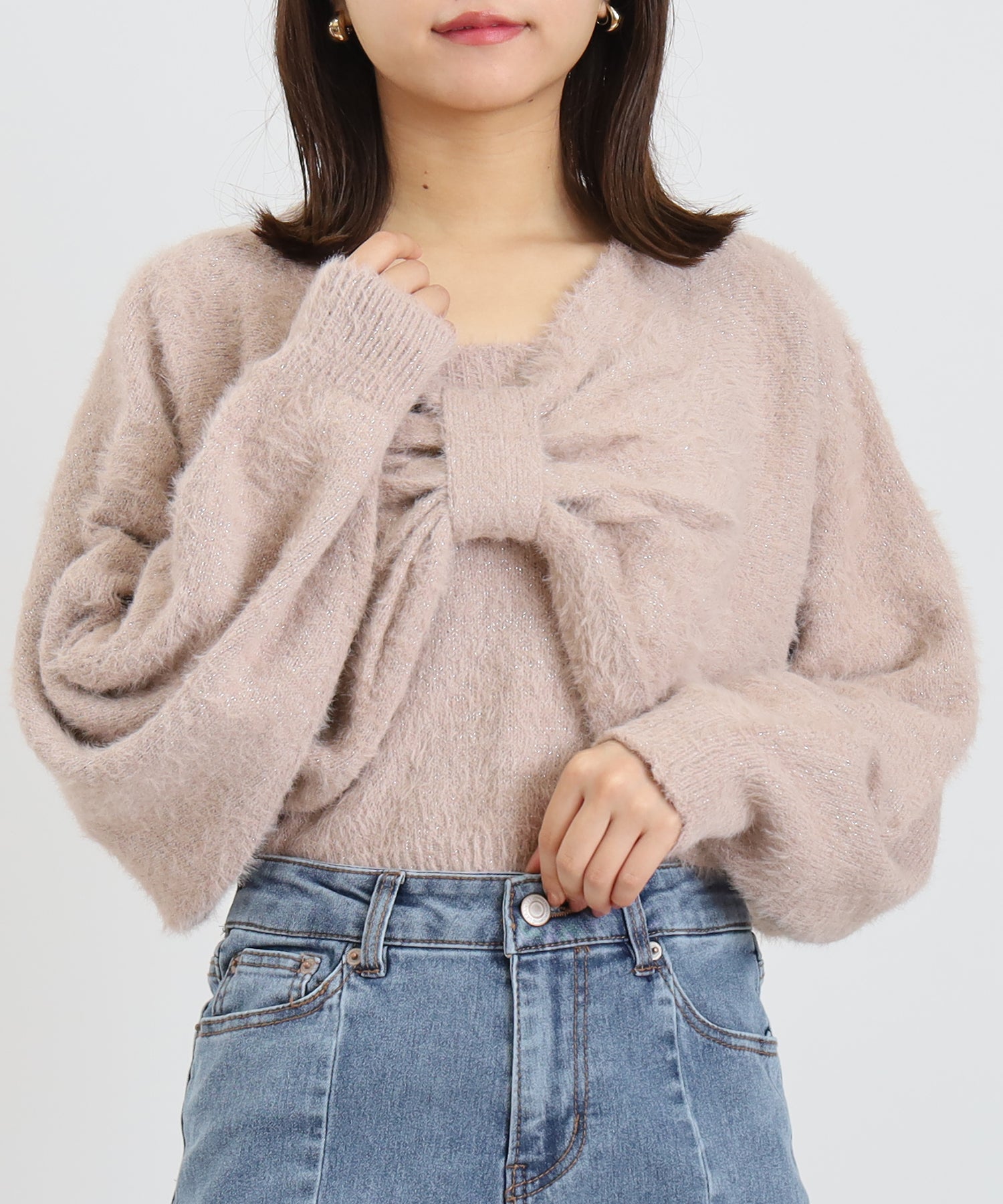 ピンク　model:156cm  着用サイズ：M