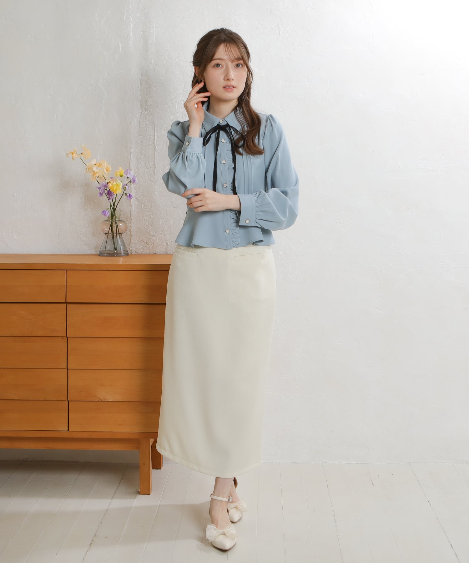 ベージュ　model：171㎝　着用サイズ：M