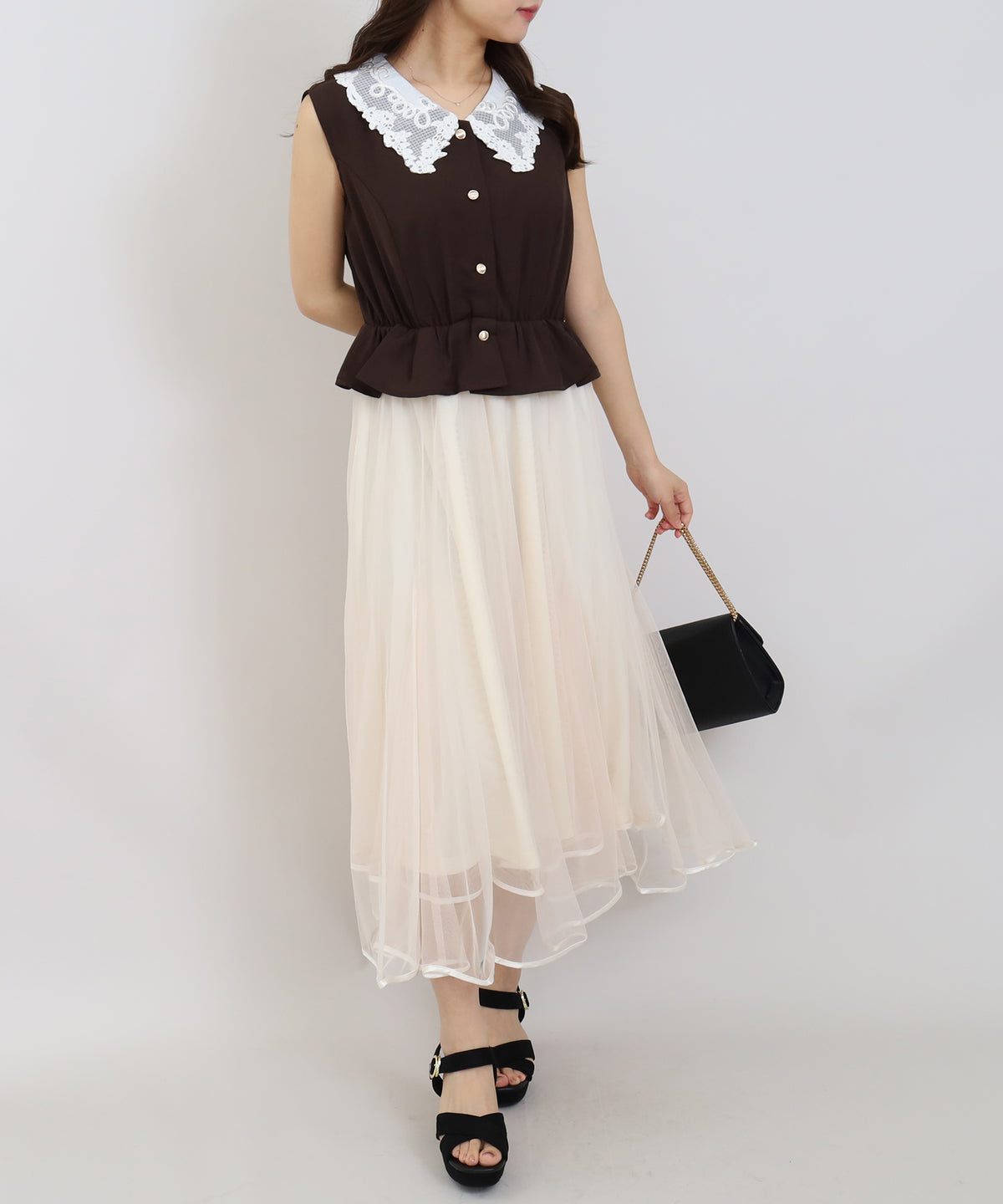 ブラウン　model:156cm  着用サイズ：M