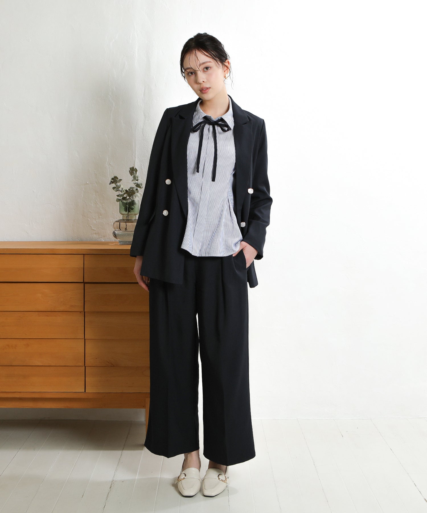 ネイビー　model：171　着用サイズ：M