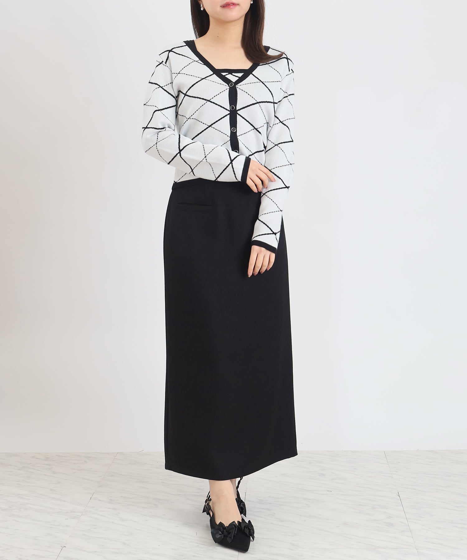 ホワイト　model:156cm  着用サイズ:M