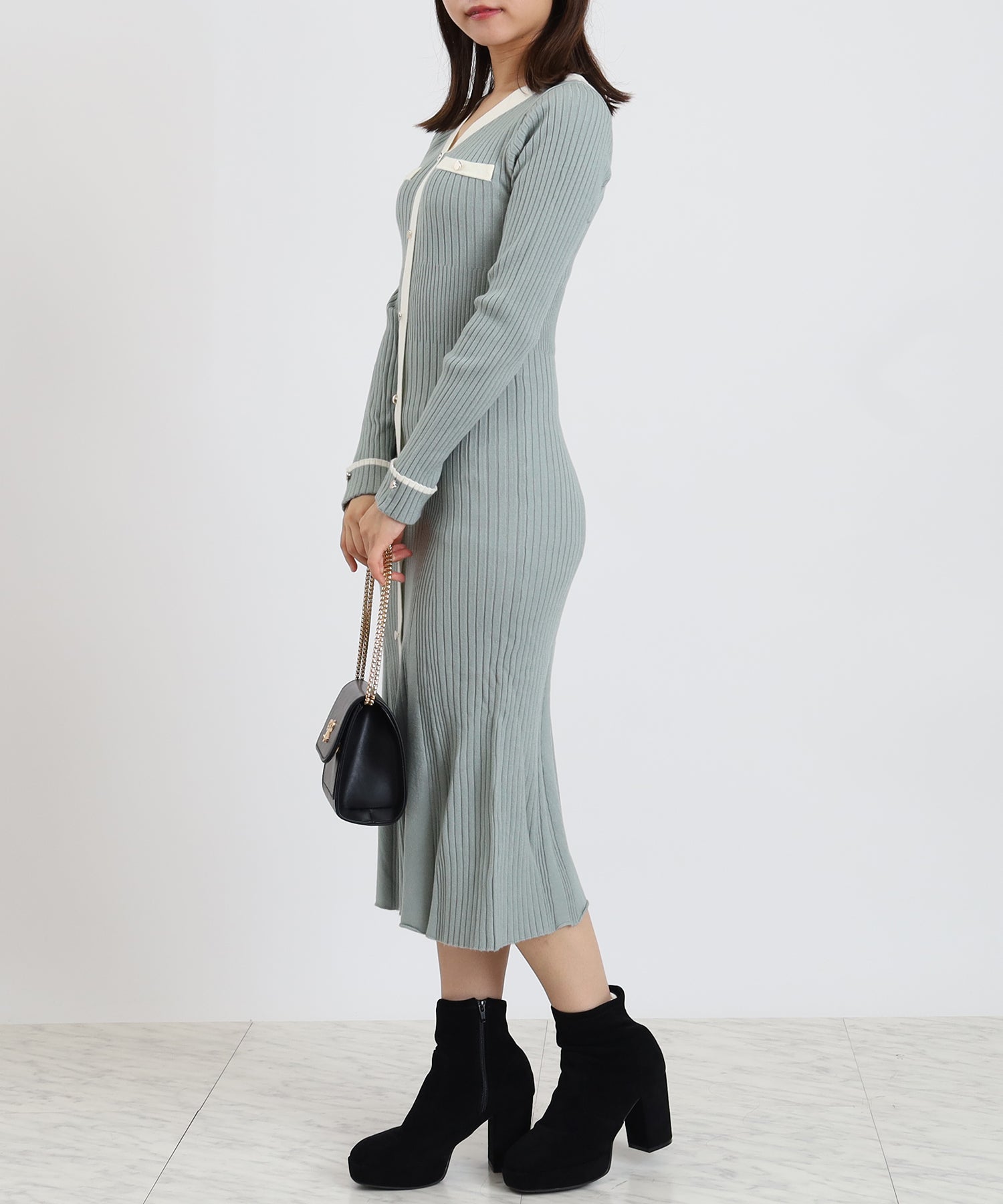 ミント　model:156cm  着用サイズ：M