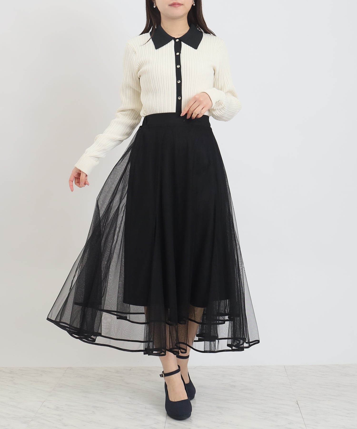 アイボリー　model：156　着用サイズ：M