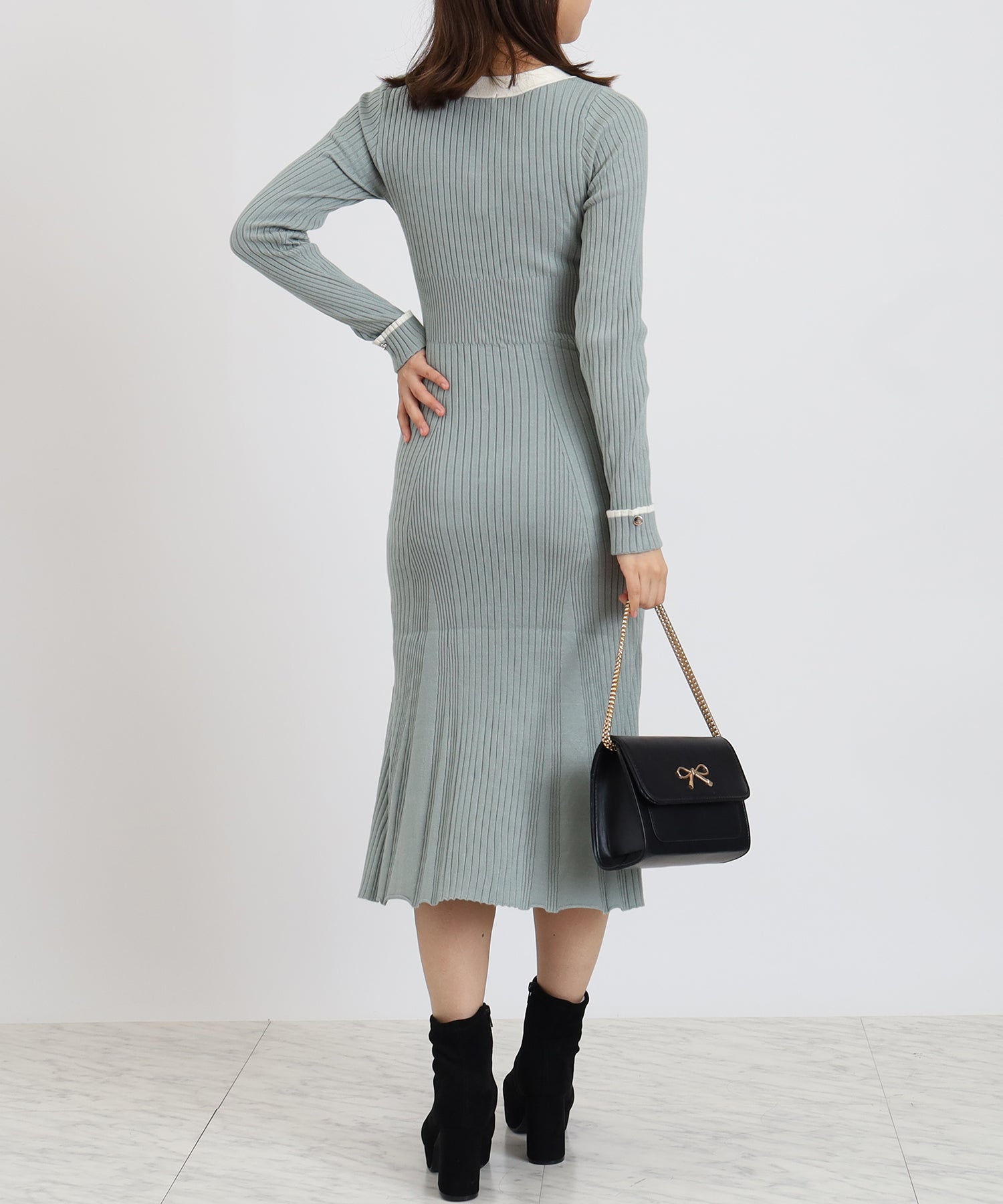 ミント　model:156cm  着用サイズ：M