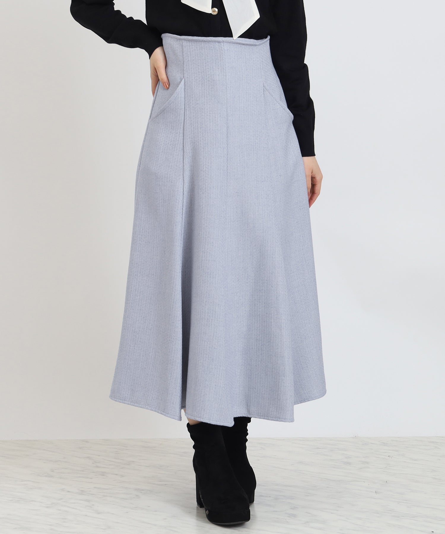 ブルー　model:156cm  着用サイズ：M