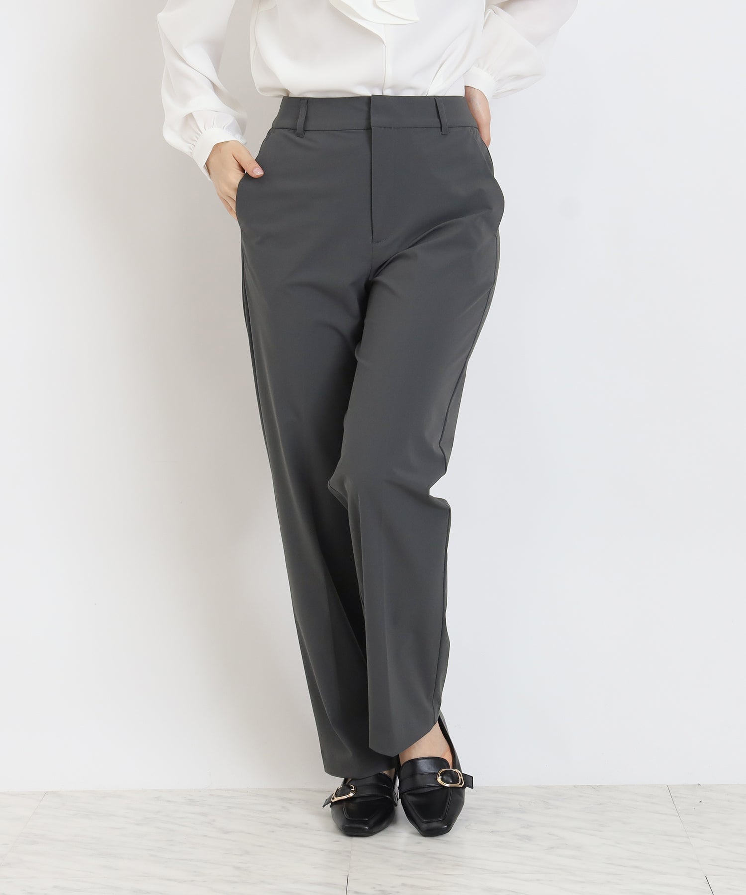 ライトグレー　model:160cm  着用サイズ：M