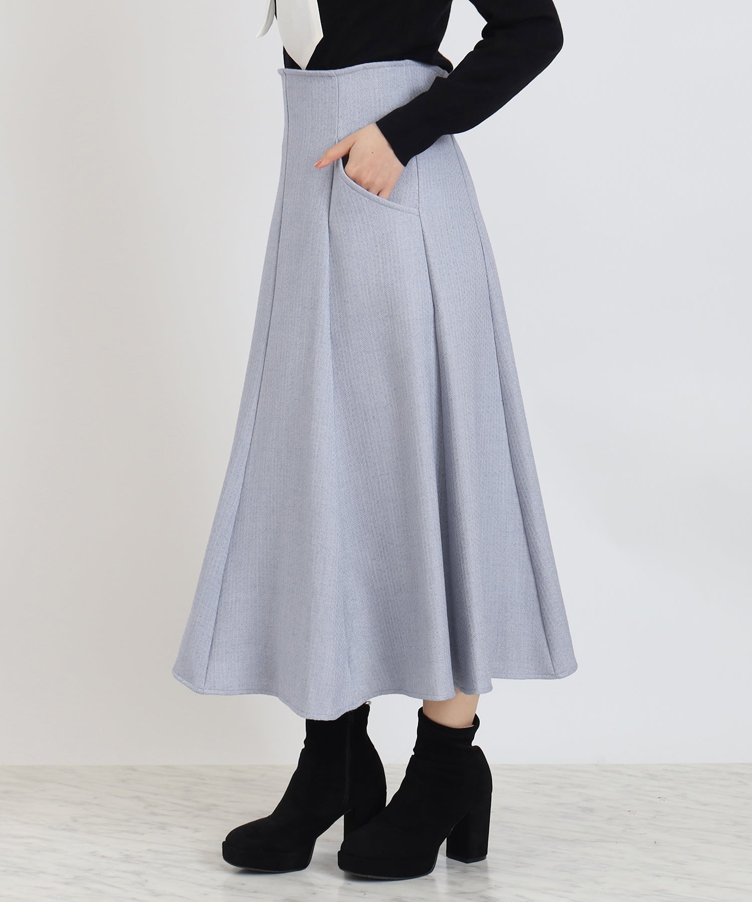 ブルー　model:156cm  着用サイズ：M