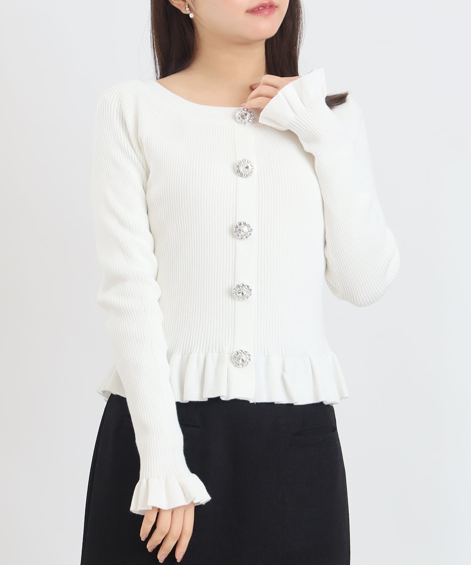 ホワイト　model：156　着用サイズ：M