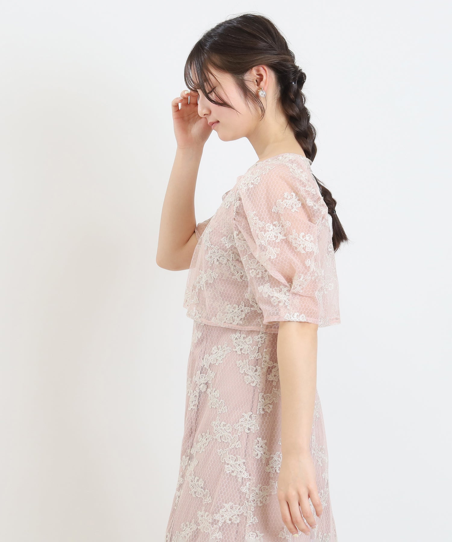 ピンク　model：160　着用サイズ：M