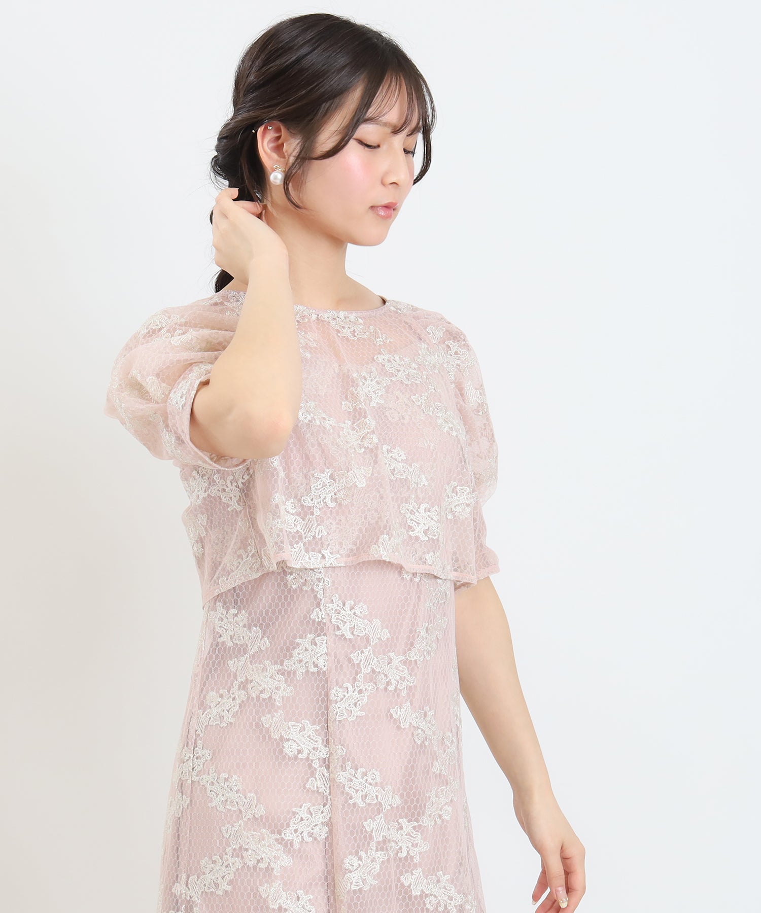 ピンク　model：160　着用サイズ：M