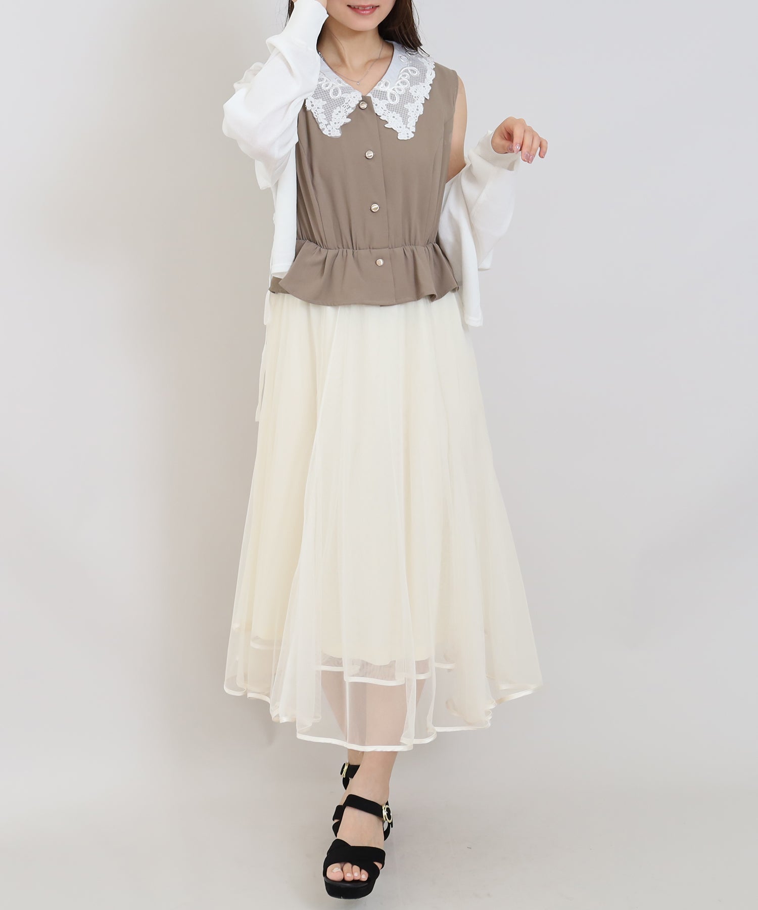 モカ　model:160cm  着用サイズ：M
