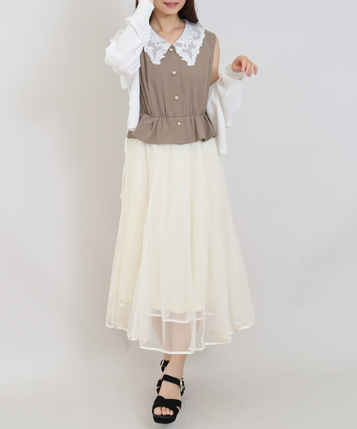 モカ　model:160cm  着用サイズ：M