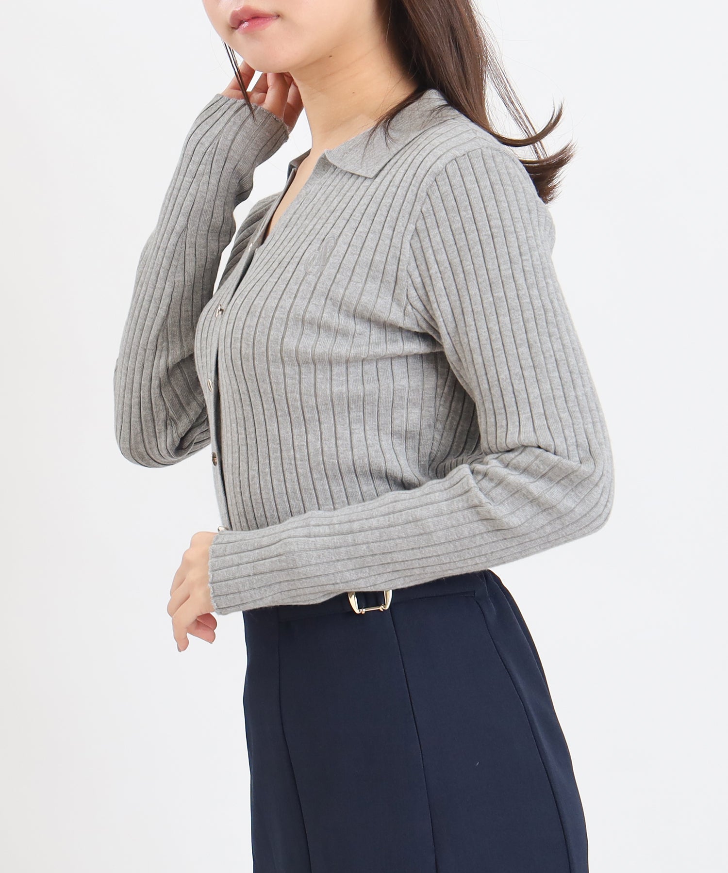 ライトグレー　model:156　着用サイズ：M