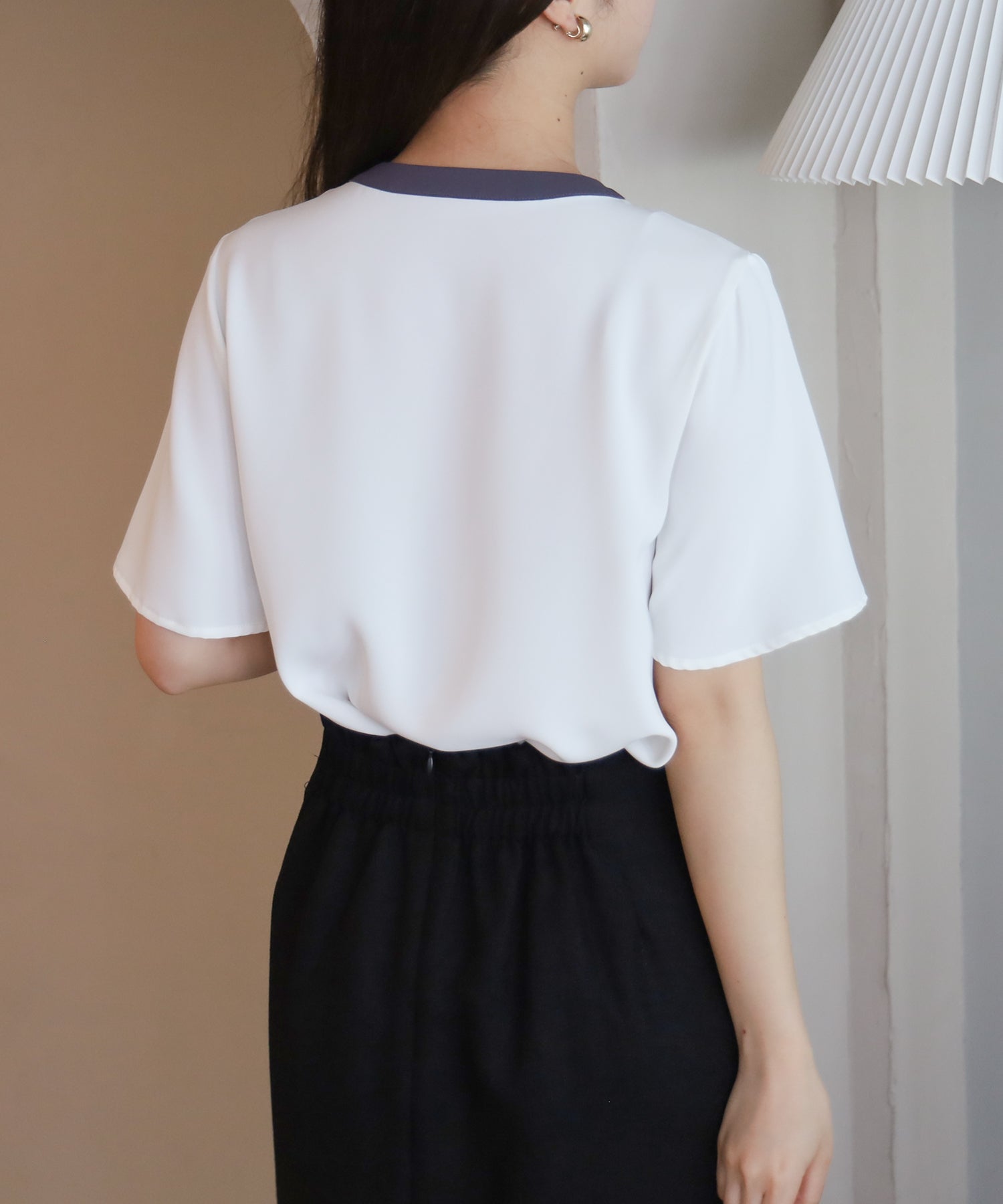 ホワイト　model：156cm　着用サイズ：S