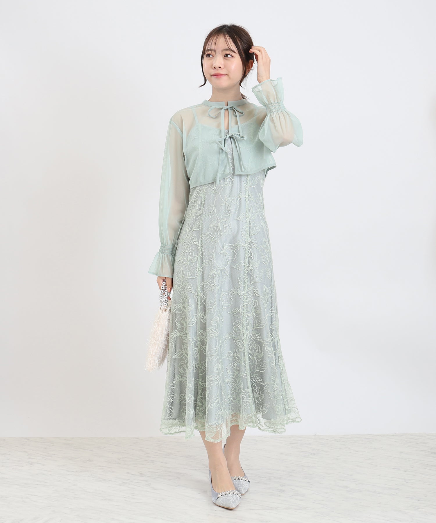 ミント　model：156　着用サイズ：S